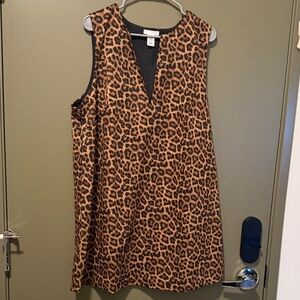 H&M Tan Leopard Print Mini Dress
